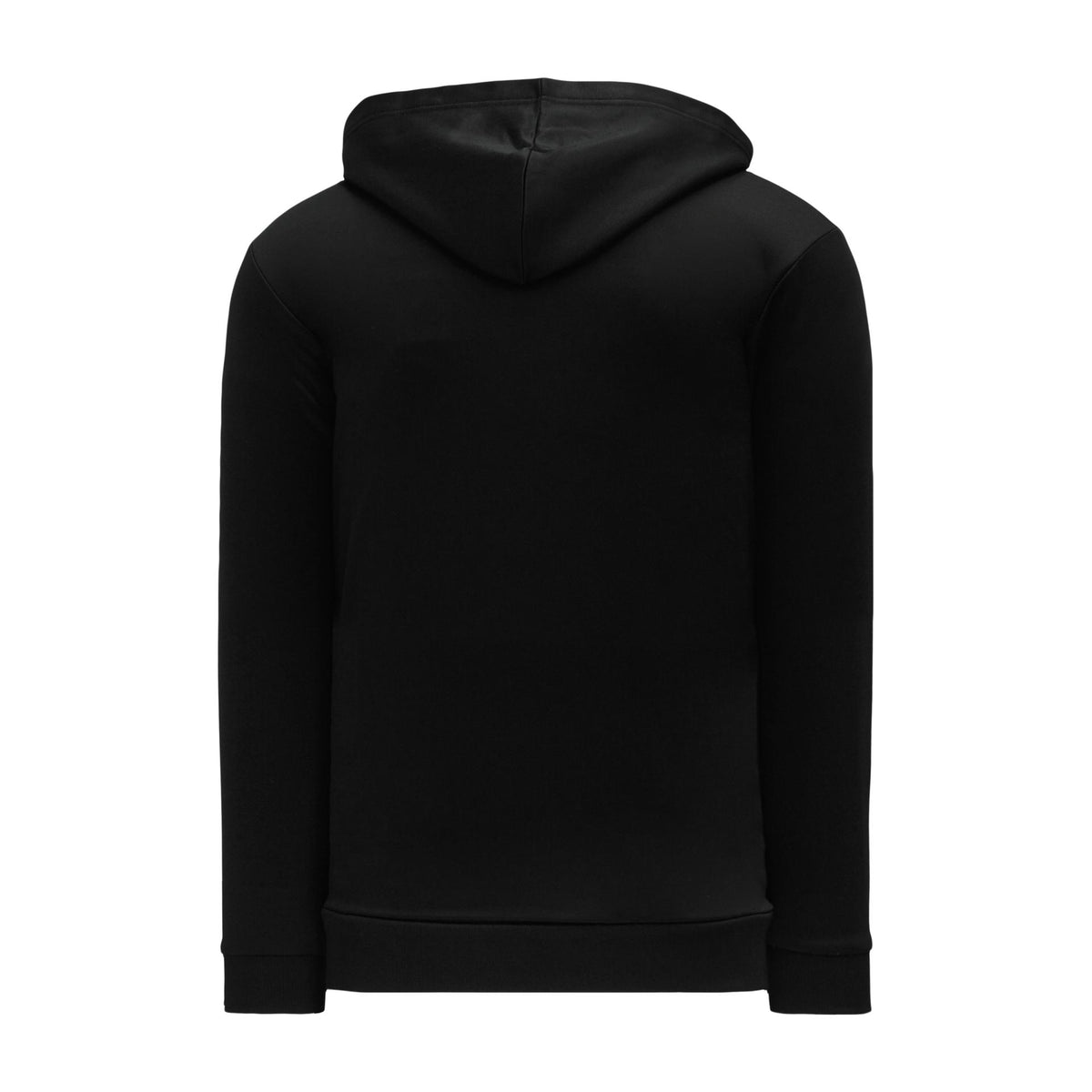 A1834-001 Black Blank Hockey Lace Hoodie Sweatshirt