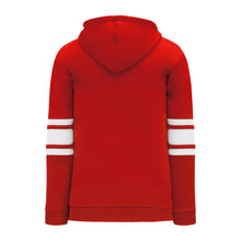 A1845-208 Red/White Blank Hoodie Sweatshirt