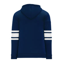 A1845-216 Navy/White Blank Hoodie Sweatshirt