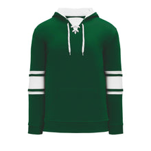 A1845-260 Dark Green/White Blank Hoodie Sweatshirt
