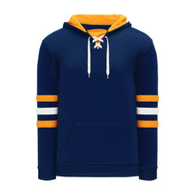 A1845-460 Navy/Gold/White Blank Hoodie Sweatshirt