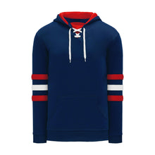 A1845-764 Navy/Red/White Blank Hoodie Sweatshirt