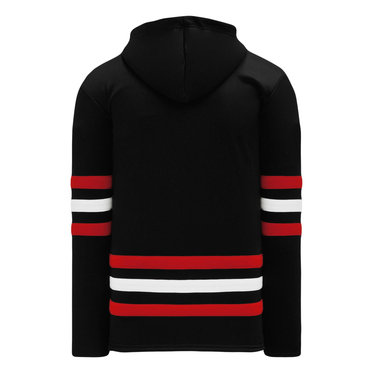 Athletic Knit (AK) A1850-304 Chicago Blackhawks Blank Hockey Lace Hoodie Sweatshirt Adult Large