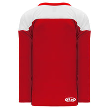 H6100-208 Red/White Practice Style Blank Hockey Jerseys