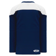 H6100-216 Navy/White Practice Style Blank Hockey Jerseys