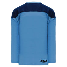 H6100-232 Sky/Navy Practice Style Blank Hockey Jerseys