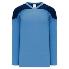 H6100-232 Sky/Navy Practice Style Blank Hockey Jerseys