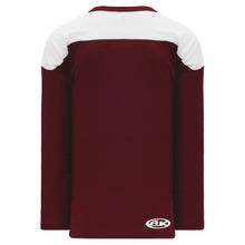 H6100-233 Maroon/White Practice Style Blank Hockey Jerseys