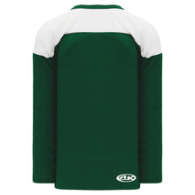 H6100-260 Dark Green/White Practice Style Blank Hockey Jerseys