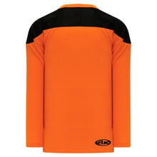 H6100-263 Orange/Black Practice Style Blank Hockey Jerseys