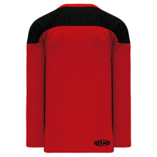 H6100-264 Red/Black Practice Style Blank Hockey Jerseys
