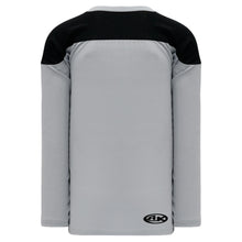 H6100-822 Grey/Black Practice Style Blank Hockey Jerseys