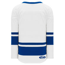 H6400-207 White/Royal League Style Blank Hockey Jerseys