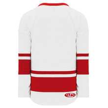H6400-209 White/Red League Style Blank Hockey Jerseys