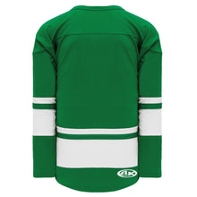 H6400-210 Kelly/White League Style Blank Hockey Jerseys