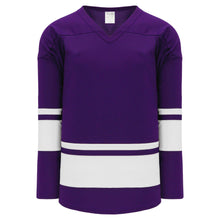H6400-220 Purple/White League Style Blank Hockey Jerseys