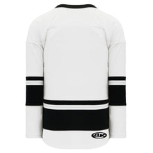 H6400-222 White/Black League Style Blank Hockey Jerseys