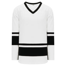 H6400-222 White/Black League Style Blank Hockey Jerseys