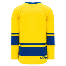 H6400-257 Maize/Royal League Style Blank Hockey Jerseys