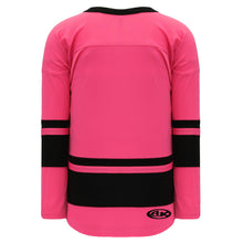 H6400-276 Pink/Black League Style Blank Hockey Jerseys