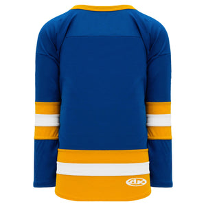 H6500-447 Royal/Gold/White League Style Blank Hockey Jerseys