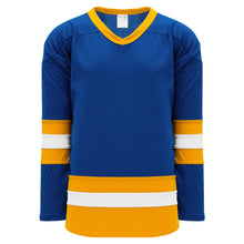 H6500-447 Royal/Gold/White League Style Blank Hockey Jerseys