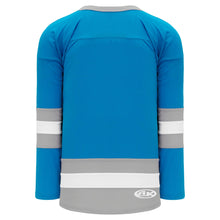H6500-459 Pro Blue/Grey/White League Style Blank Hockey Jerseys