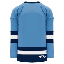 H6500-475 Sky/Navy/White League Style Blank Hockey Jerseys
