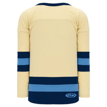 H6500-545 Sand/Navy/Sky League Style Blank Hockey Jerseys
