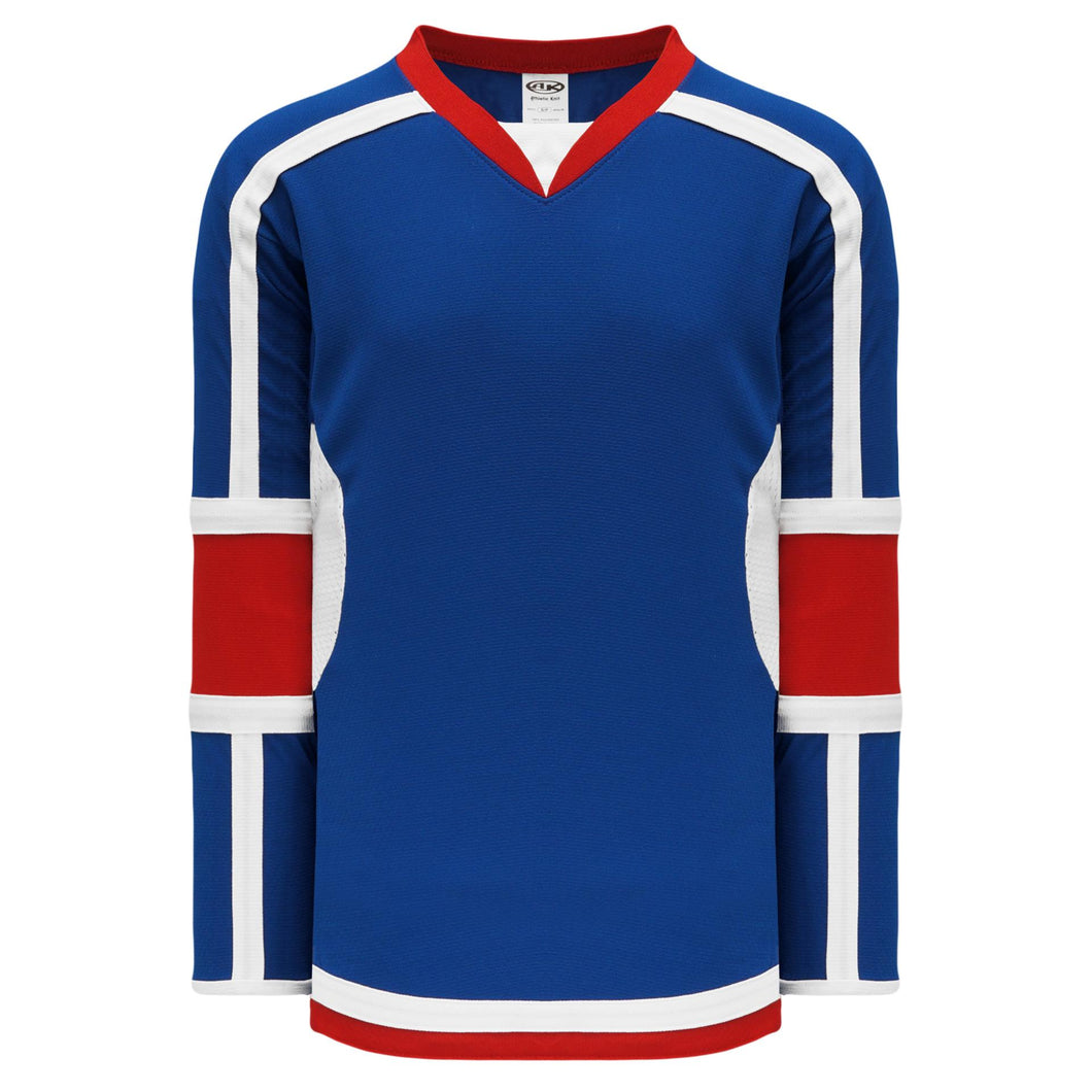 H7000-333 Royal/Red/White League Style Blank Hockey Jerseys