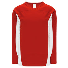 H7100-208 Red/White League Style Blank Hockey Jerseys
