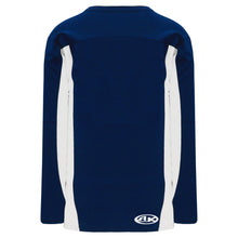 H7100-216 Navy/White League Style Blank Hockey Jerseys