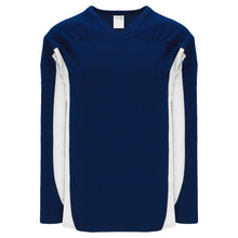 H7100-216 Navy/White League Style Blank Hockey Jerseys