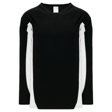H7100-221 Black/White League Style Blank Hockey Jerseys