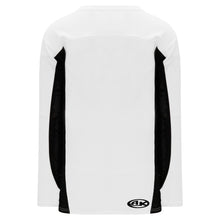 H7100-222 White/Black League Style Blank Hockey Jerseys
