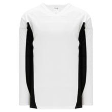 H7100-222 White/Black League Style Blank Hockey Jerseys