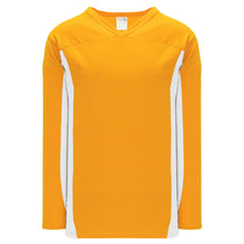 H7100-236 Gold/White League Style Blank Hockey Jerseys