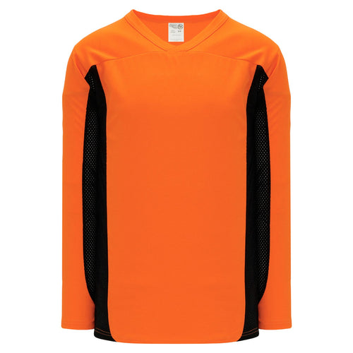 H7100-263 Orange/Black League Style Blank Hockey Jerseys