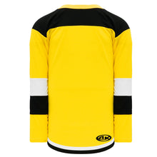 H7400-256 Maize/Black/White League Style Blank Hockey Jerseys