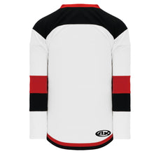 H7400-415 White/Black/Red League Style Blank Hockey Jerseys