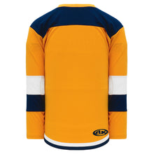 H7400-431 Gold/Navy/White League Style Blank Hockey Jerseys