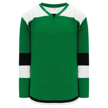 H7400-440 Kelly/White/Black League Style Blank Hockey Jerseys