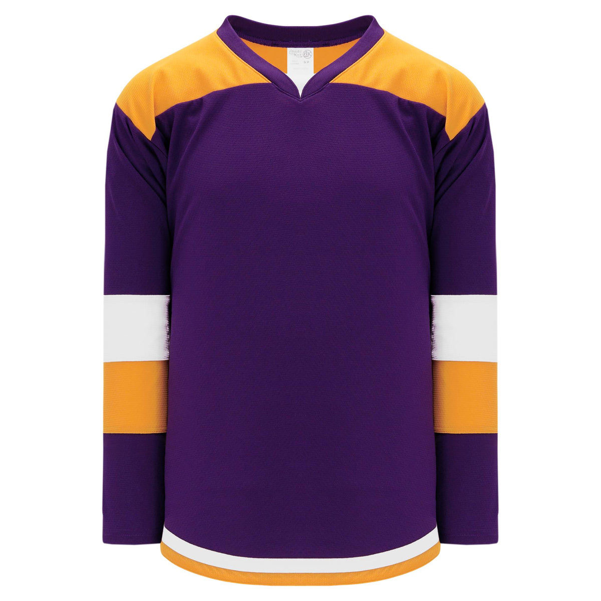H7400-441 Purple/Gold/White League Style Blank Hockey Jerseys