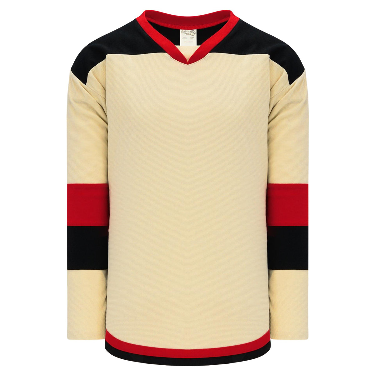 League Style Black Red - Hockey Jerseys - Keener Jerseys
