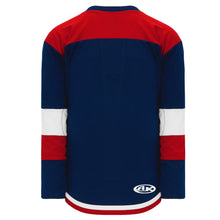 H7400-764 Navy/Red/White League Style Blank Hockey Jerseys