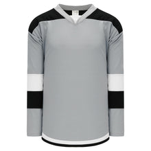 H7400-973 Grey/Black/White League Style Blank Hockey Jerseys