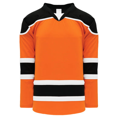 H7500-330 Orange/Black/White League Style Blank Hockey Jerseys