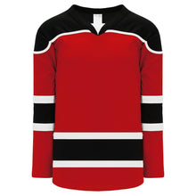 H7500-414 Red/Black/White League Style Blank Hockey Jerseys