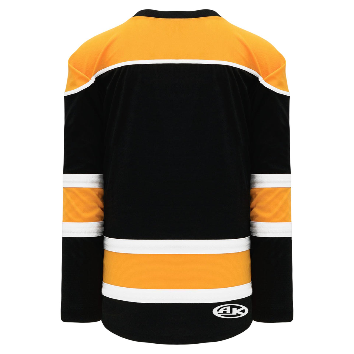 H7500-329 Gold/Black/White League Style Blank Hockey Jerseys Youth Medium