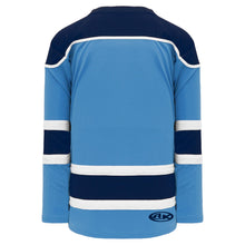 H7500-475 Sky/Navy/White League Style Blank Hockey Jerseys